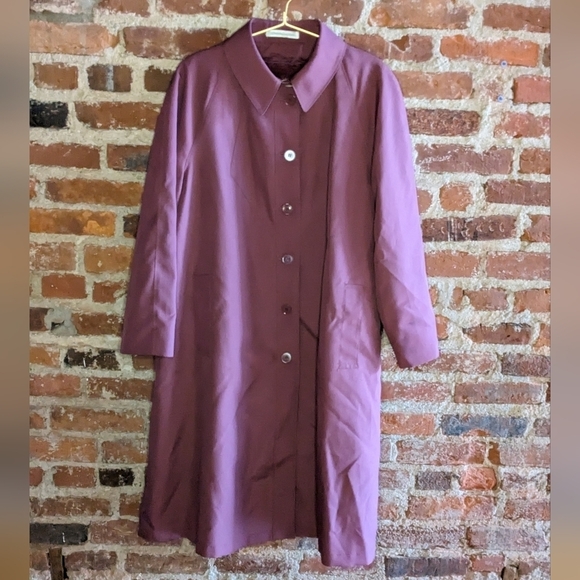 Vintage Misty Harbor 14 P Dusty Rose Trench Coat w/‎ Cozy Removable Liner - Picture 1 of 16